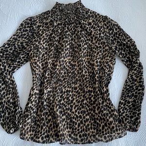 J.Crew leopard top. Size XXS (runs large)